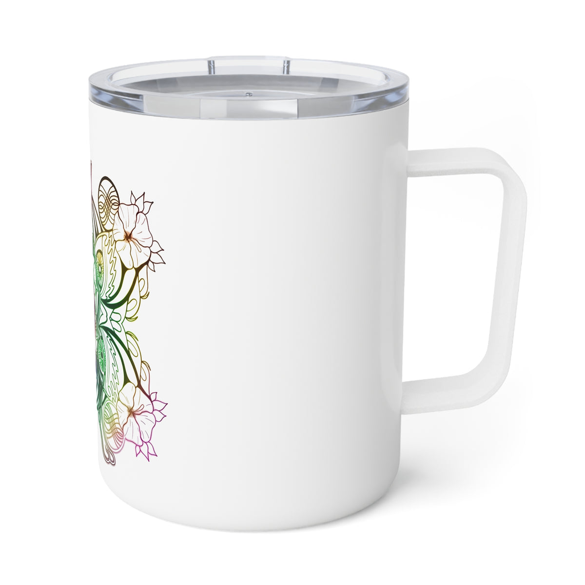 Psychic Cat Mandala - 10oz Insulated Coffee Mug