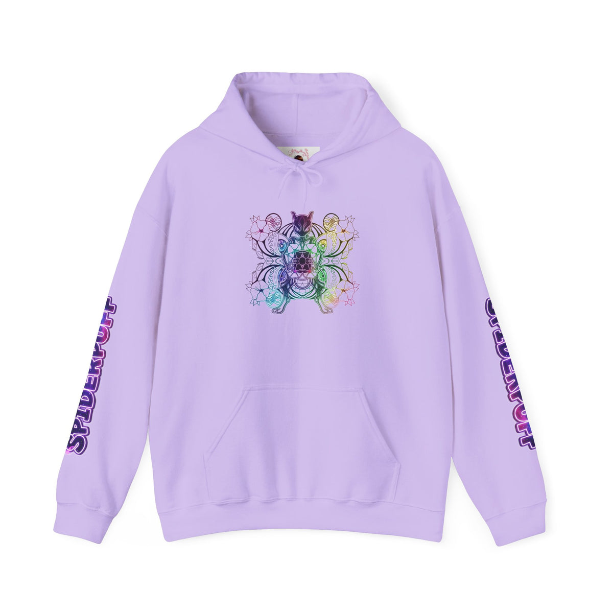 Psychic Cat White Hoodie — Graphic Sweatshirt