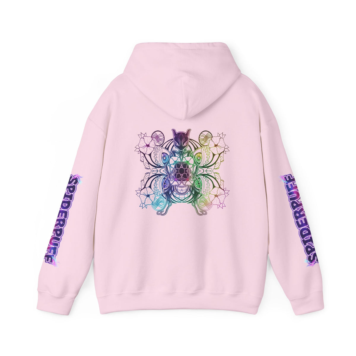 Psychic Cat White Hoodie — Graphic Sweatshirt