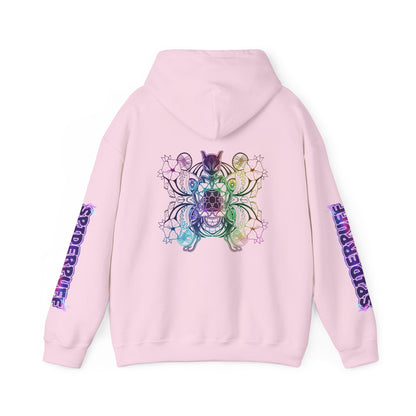 Psychic Cat White Hoodie — Graphic Sweatshirt