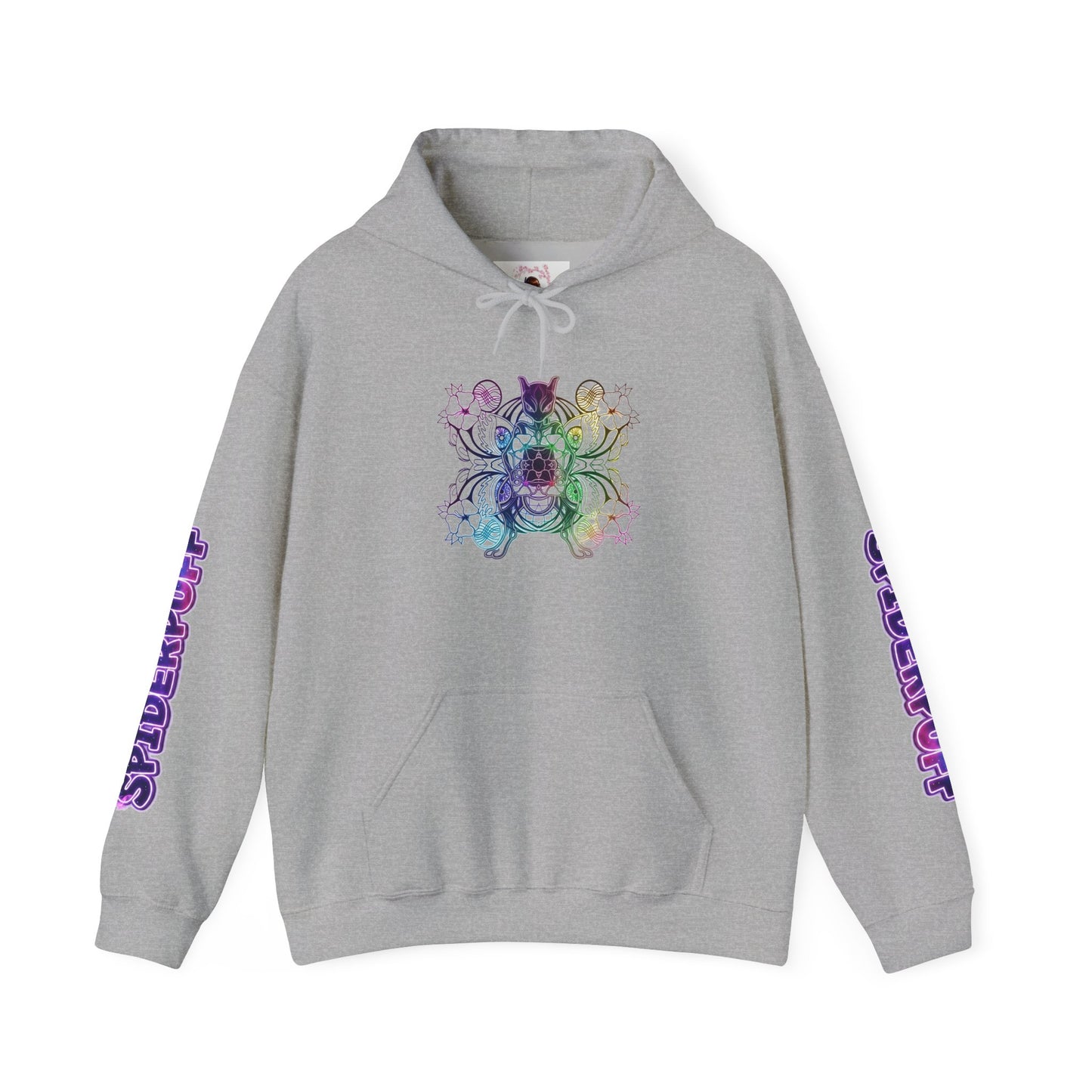 Psychic Cat White Hoodie — Graphic Sweatshirt