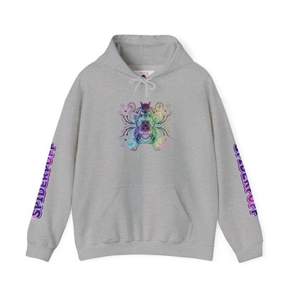 Psychic Cat White Hoodie — Graphic Sweatshirt