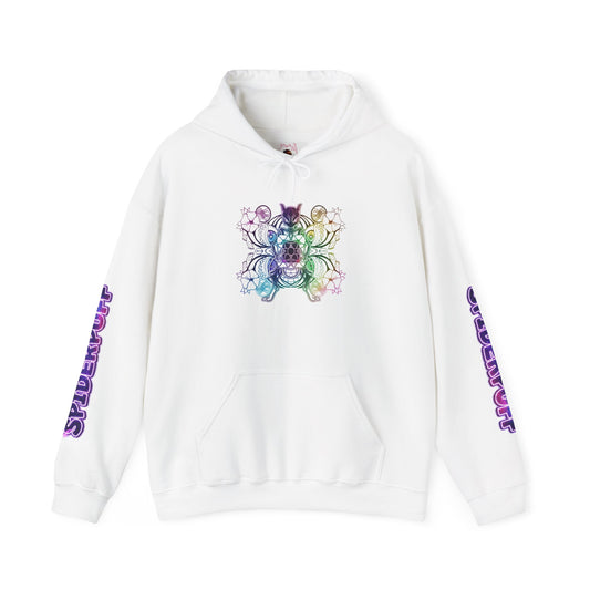 Psychic Cat White Hoodie — Graphic Sweatshirt
