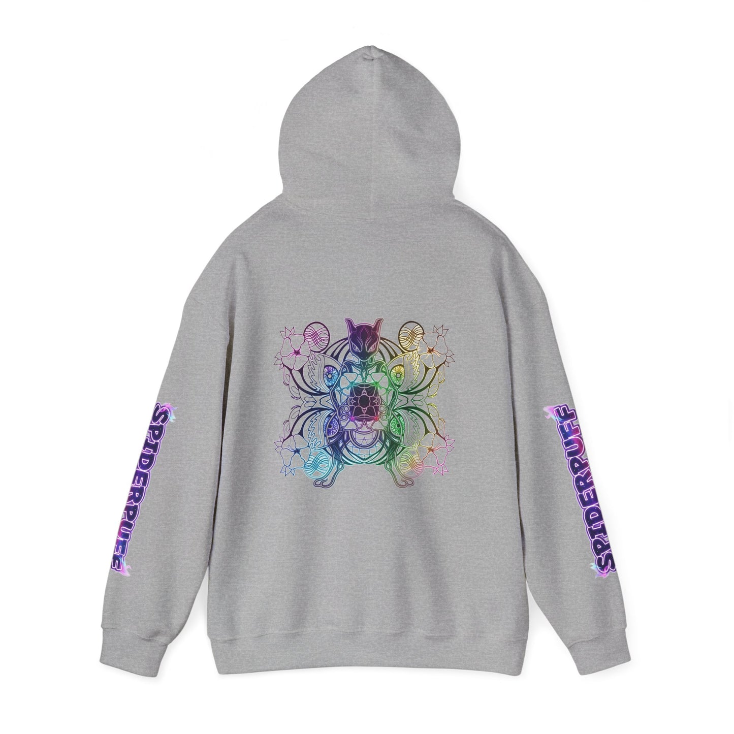 Psychic Cat White Hoodie — Graphic Sweatshirt
