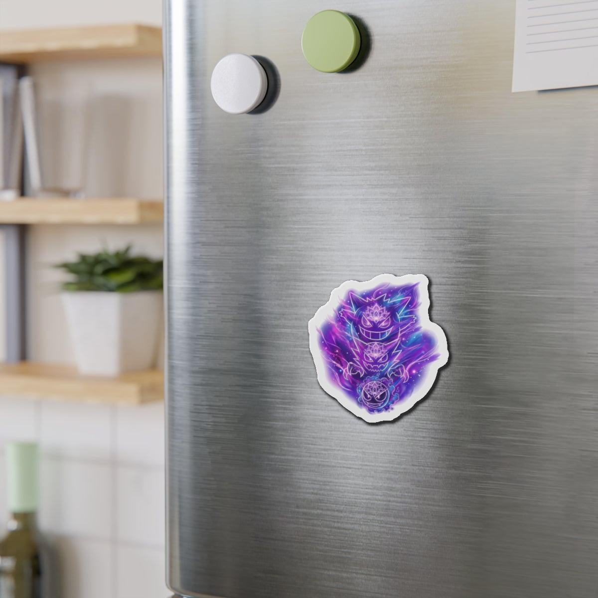 Ghost Spirit 3-stack Die-Cut Magnet —  Galaxy Magnet Art
