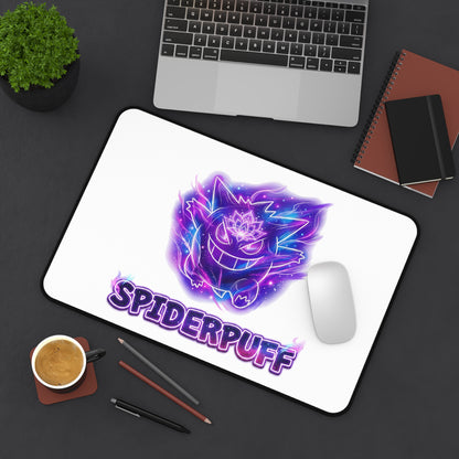 Ghost Spirit 'SPIDERPUFF' Gaming Desk Mat — Cosmic Neon Mouse Pad