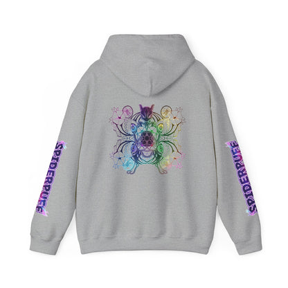 Psychic Cat White Hoodie — Graphic Sweatshirt