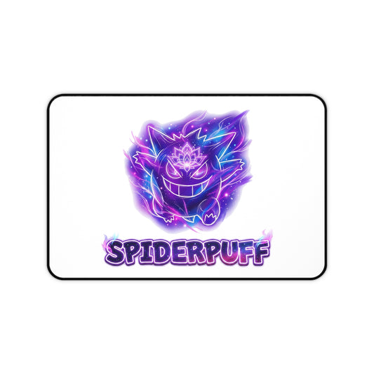 Ghost Spirit 'SPIDERPUFF' Gaming Desk Mat — Cosmic Neon Mouse Pad