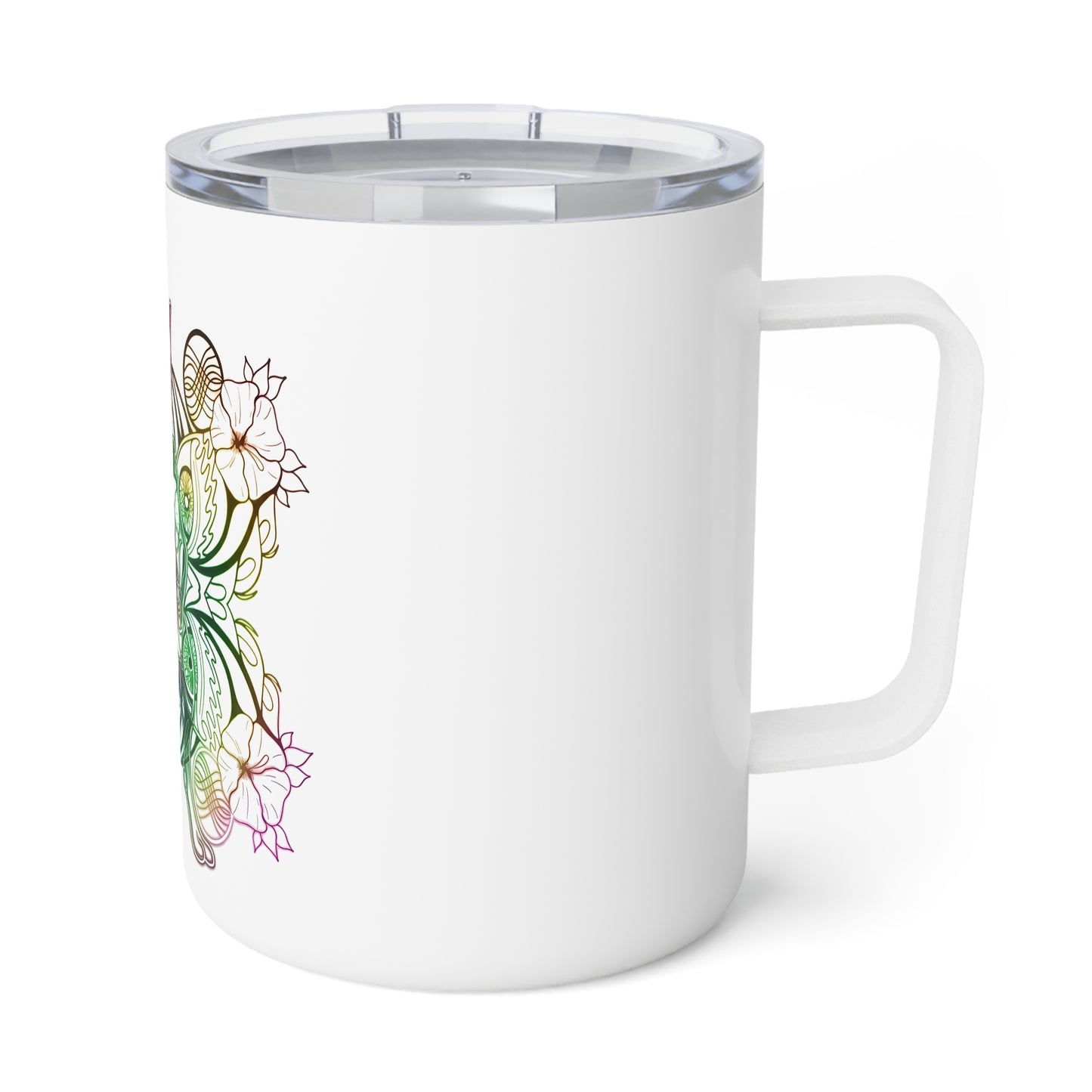 Psychic Cat Mandala - 10oz Insulated Coffee Mug
