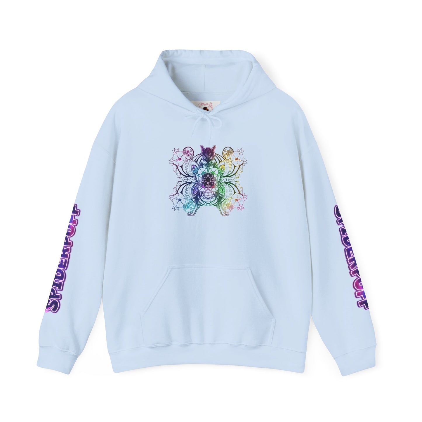 Psychic Cat White Hoodie — Graphic Sweatshirt