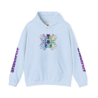 Psychic Cat White Hoodie — Graphic Sweatshirt