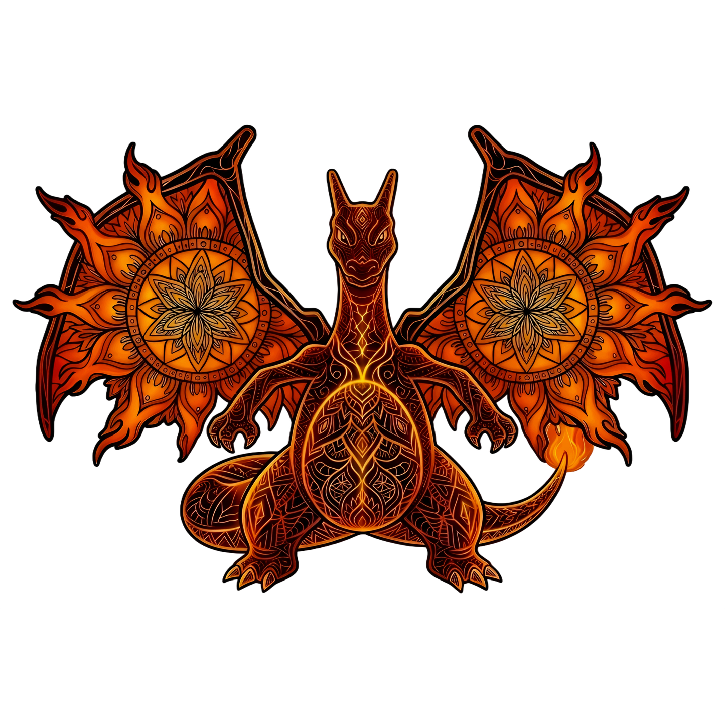 Fiery Dragon Fanart Oversized Tee 🔥