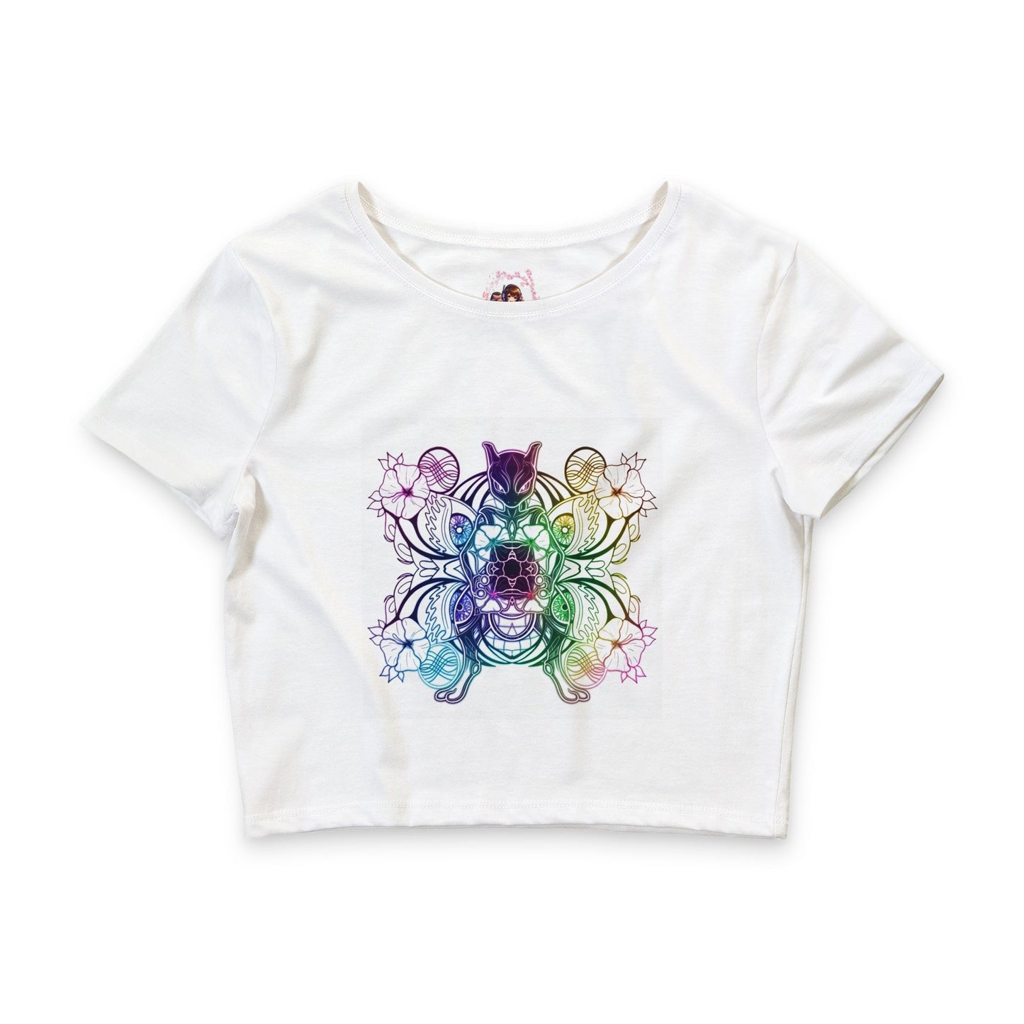 Rainbow Mandala Crop Tee 🌈