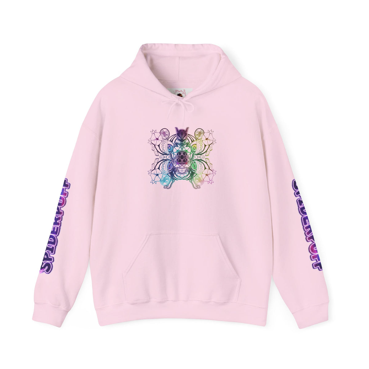 Psychic Cat White Hoodie — Graphic Sweatshirt
