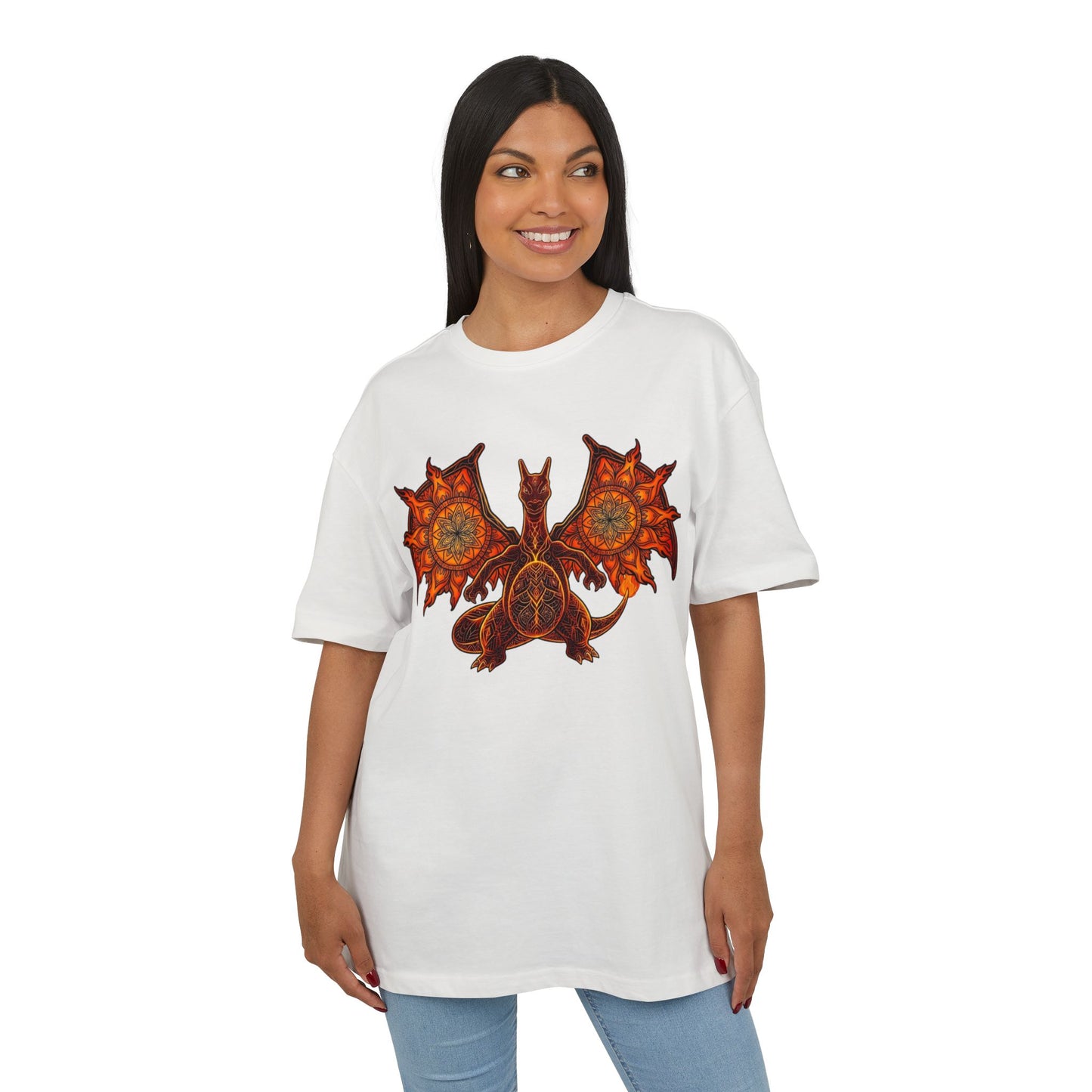Fiery Dragon Fanart Oversized Tee 🔥