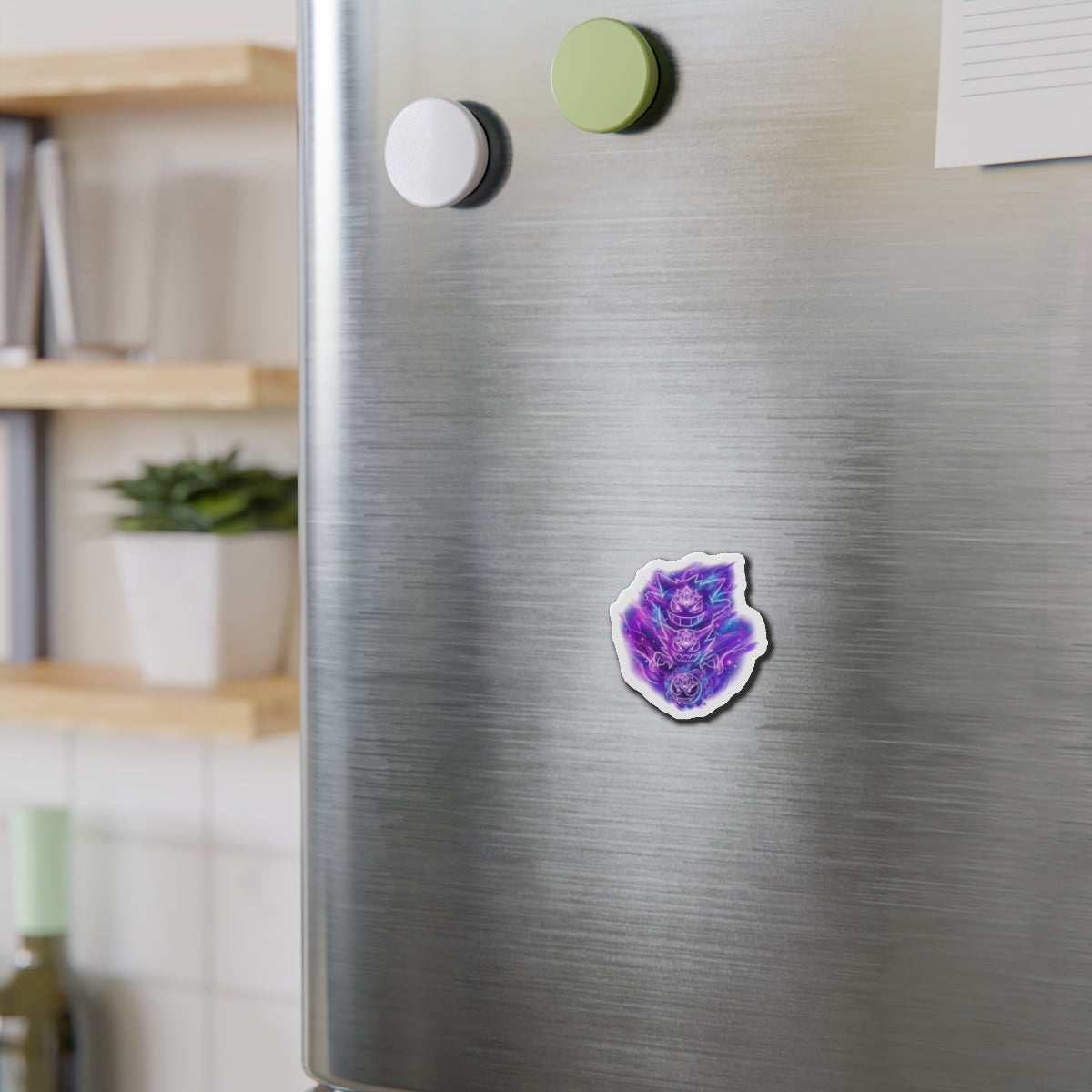 Ghost Spirit 3-stack Die-Cut Magnet —  Galaxy Magnet Art