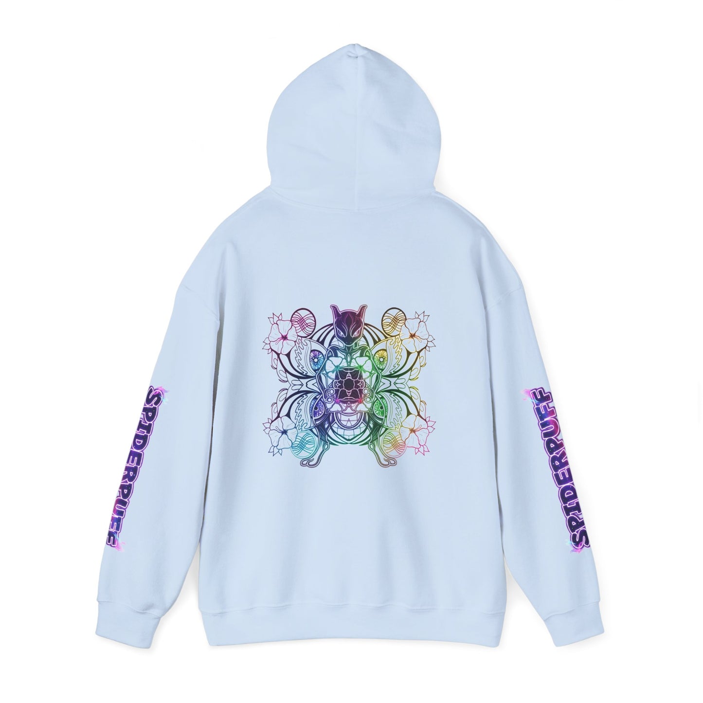 Psychic Cat White Hoodie — Graphic Sweatshirt