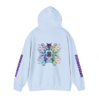 Psychic Cat White Hoodie — Graphic Sweatshirt